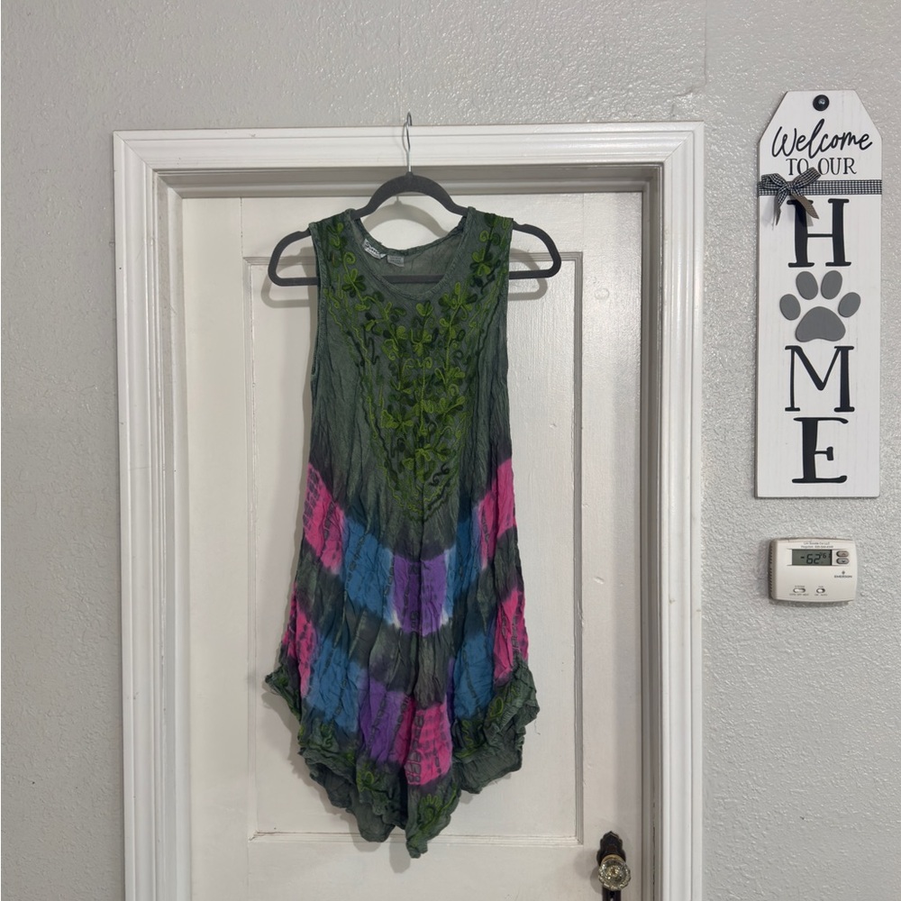Multicolor Sleeveless Dress